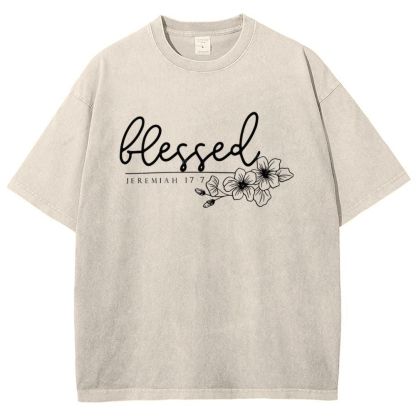 Blessed Snowflake Vintage Washed T-Shirt