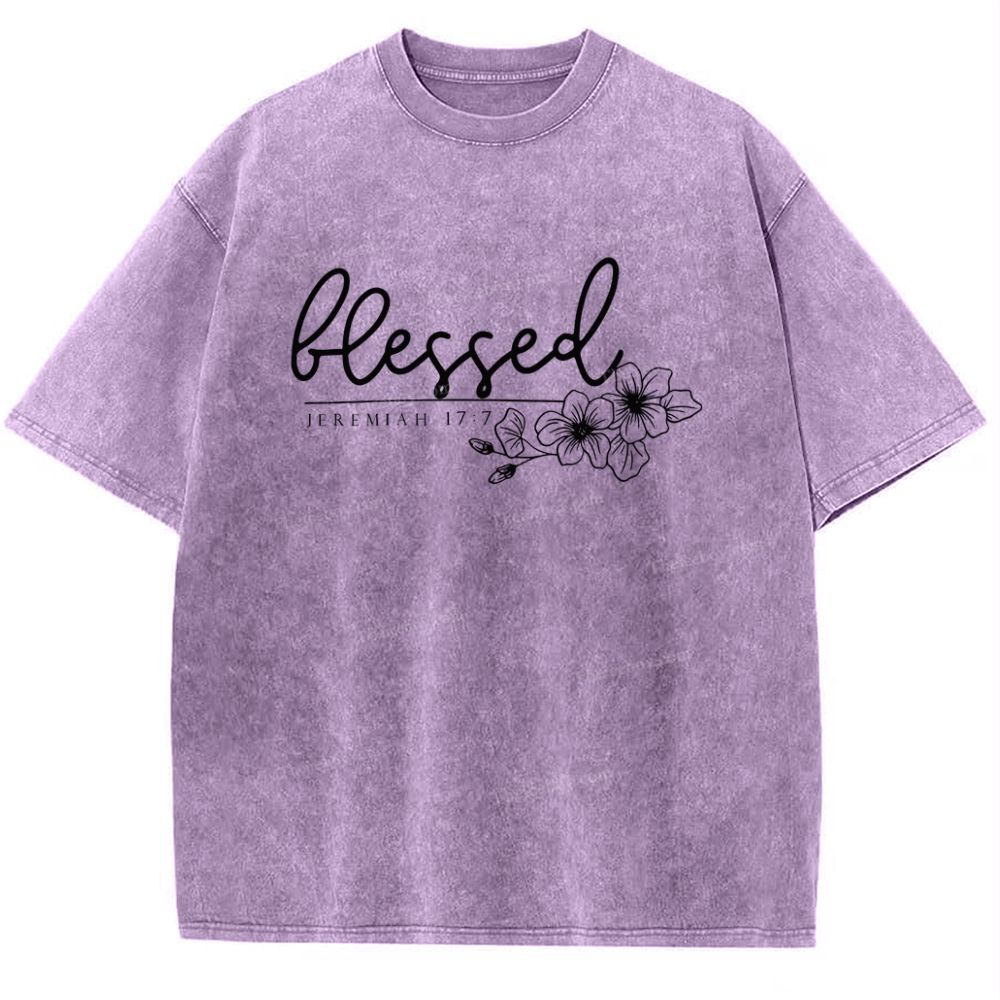 Blessed Snowflake Vintage Washed T-Shirt