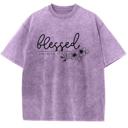 Blessed Snowflake Vintage Washed T-Shirt