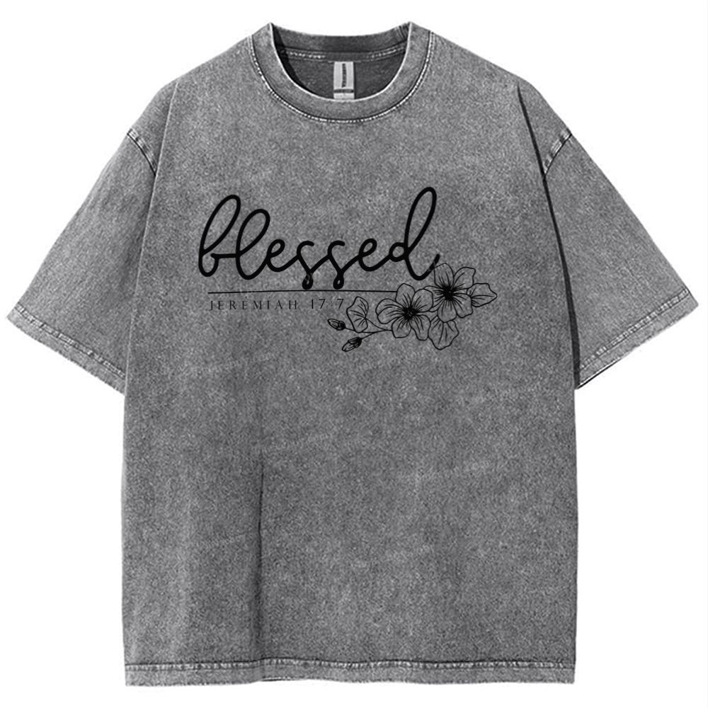 Blessed Snowflake Vintage Washed T-Shirt
