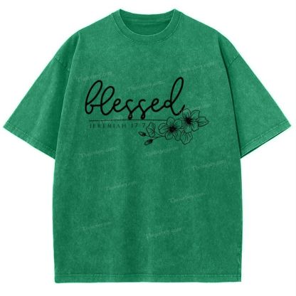 Blessed Snowflake Vintage Washed T-Shirt