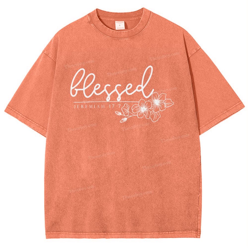 Blessed Snowflake Vintage Washed T-Shirt