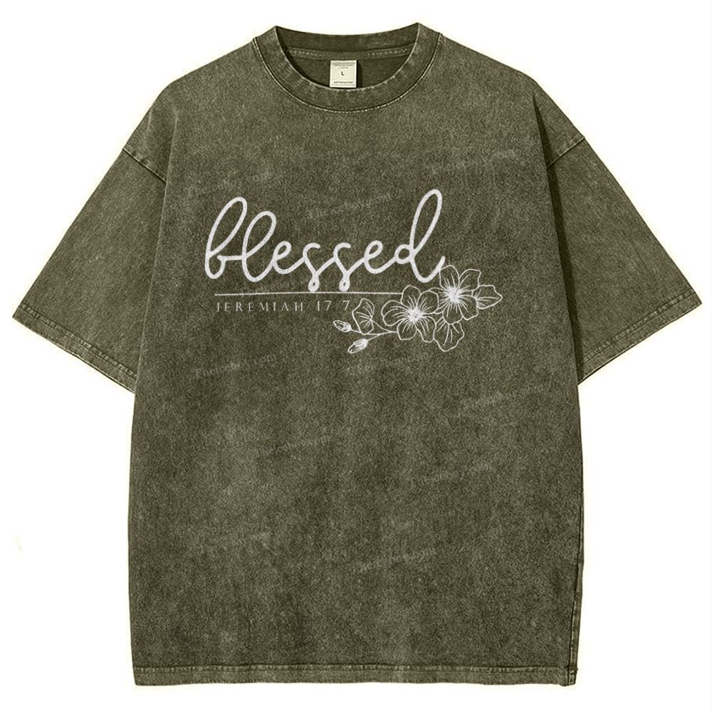Blessed Snowflake Vintage Washed T-Shirt