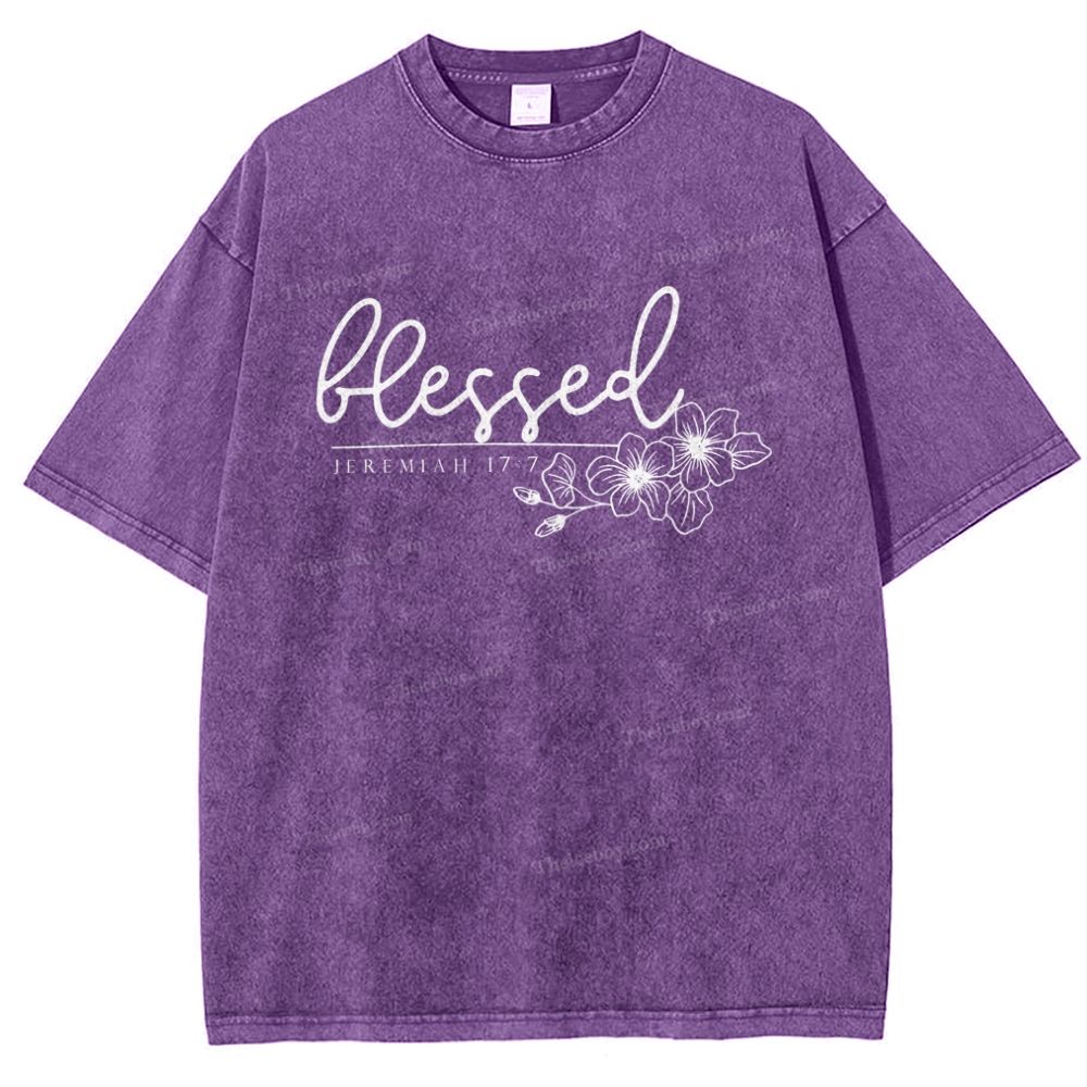 Blessed Snowflake Vintage Washed T-Shirt