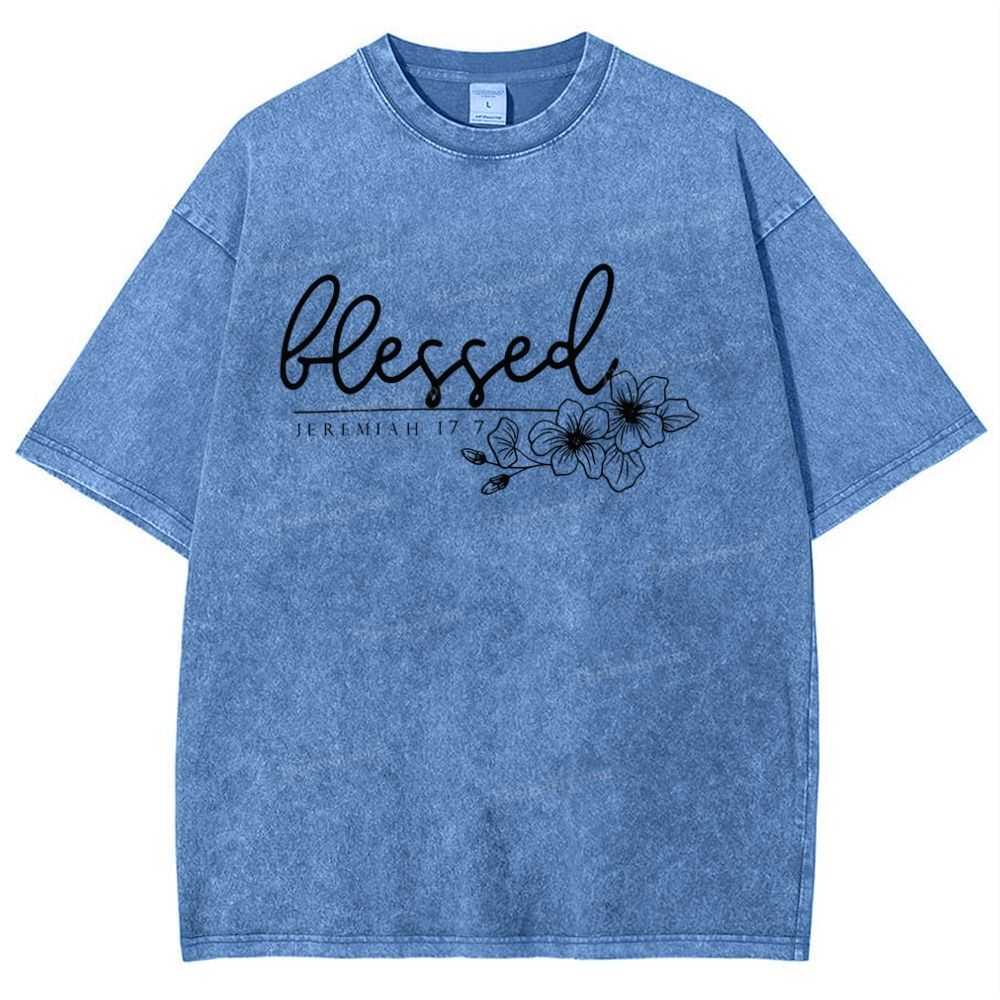 Blessed Snowflake Vintage Washed T-Shirt
