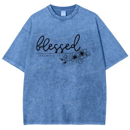 Blessed Snowflake Vintage Washed T-Shirt