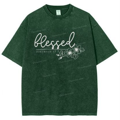 Blessed Snowflake Vintage Washed T-Shirt