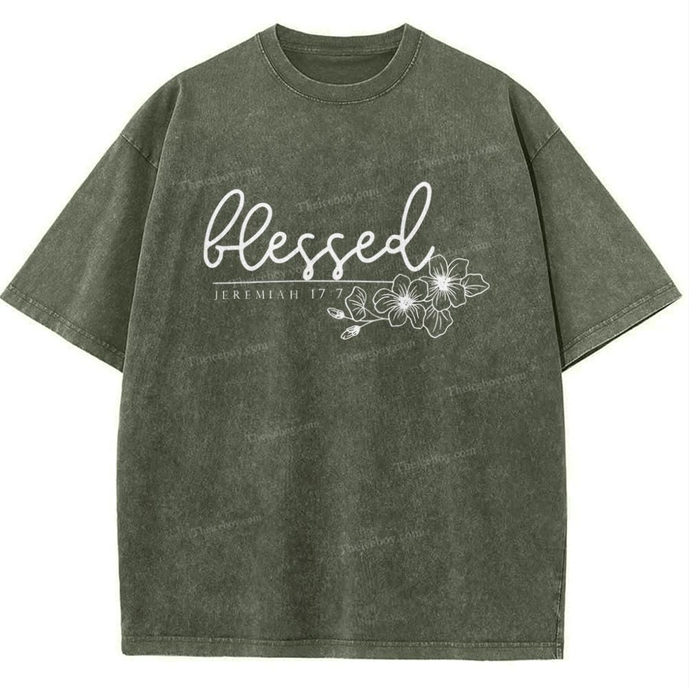 Blessed Snowflake Vintage Washed T-Shirt