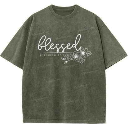 Blessed Snowflake Vintage Washed T-Shirt