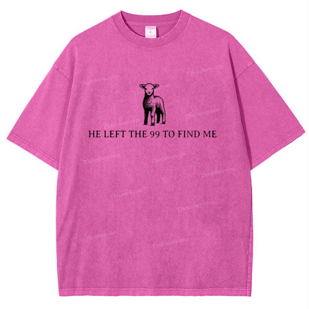 He To Find Me Snowflake Vintage Washed T-Shirt