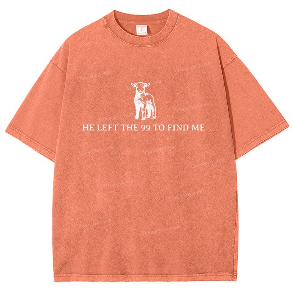 He To Find Me Snowflake Vintage Washed T-Shirt