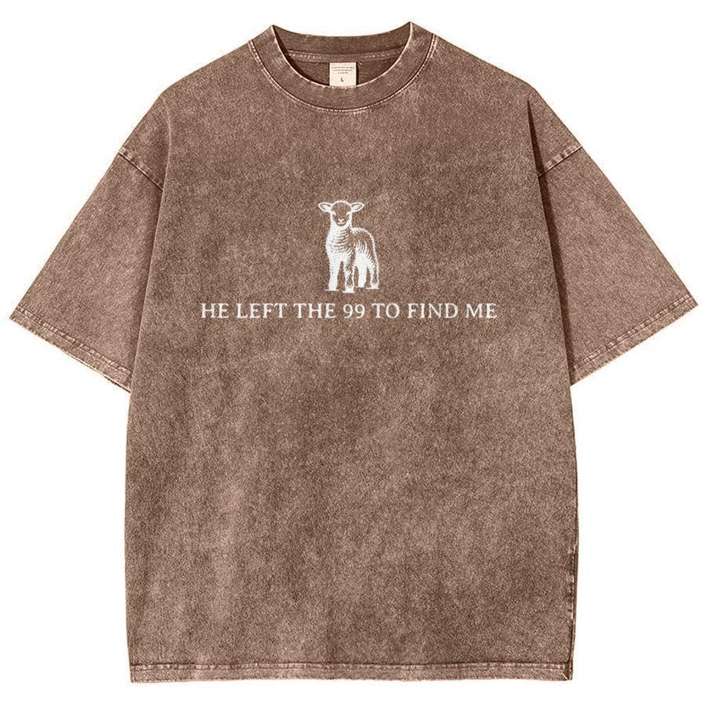 He To Find Me Snowflake Vintage Washed T-Shirt