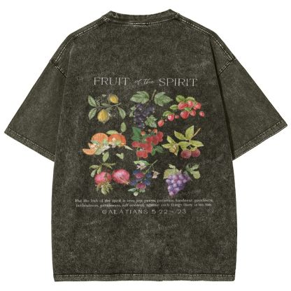Fruit Of The Spirit Snowflake Vintage Washed T-Shirt