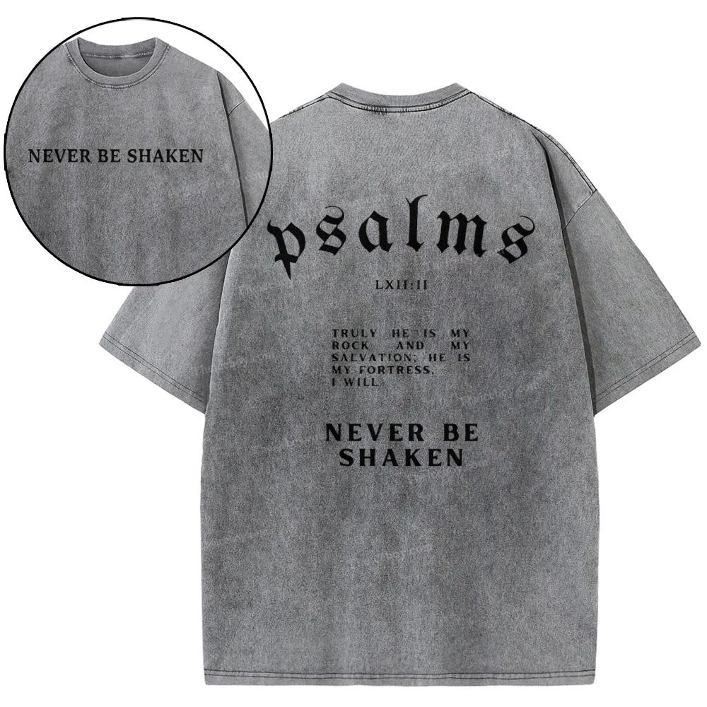 Never Be Shaken Snowflake Vintage Washed T-Shirt