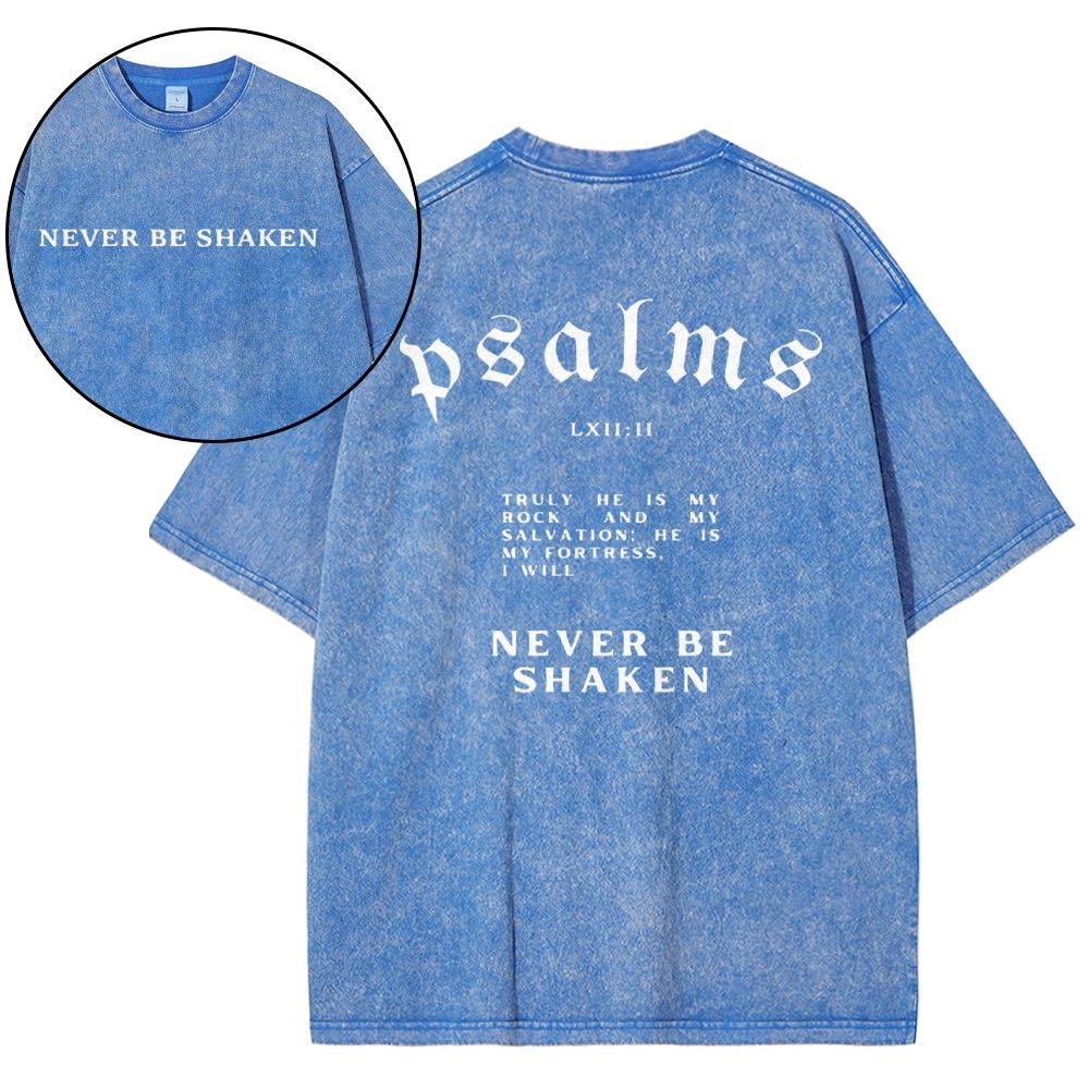 Never Be Shaken Snowflake Vintage Washed T-Shirt