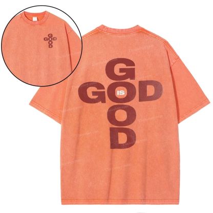 God Is Good Snowflake Vintage Washed T-Shirt