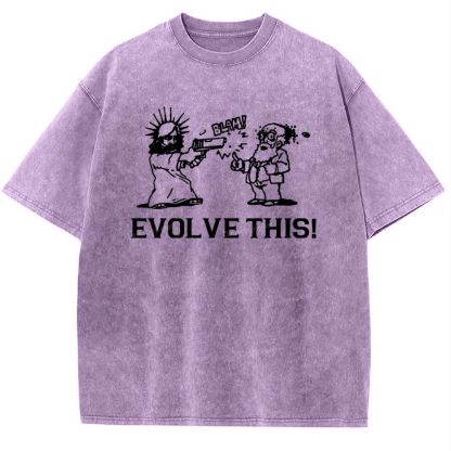 Evolve This Snowflake Vintage Washed T-Shirt