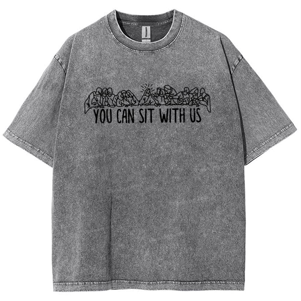 You Can Sit With Us Snowflake Vintage Washed T-Shirt