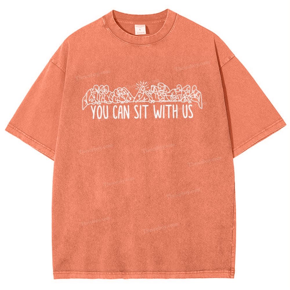 You Can Sit With Us Snowflake Vintage Washed T-Shirt