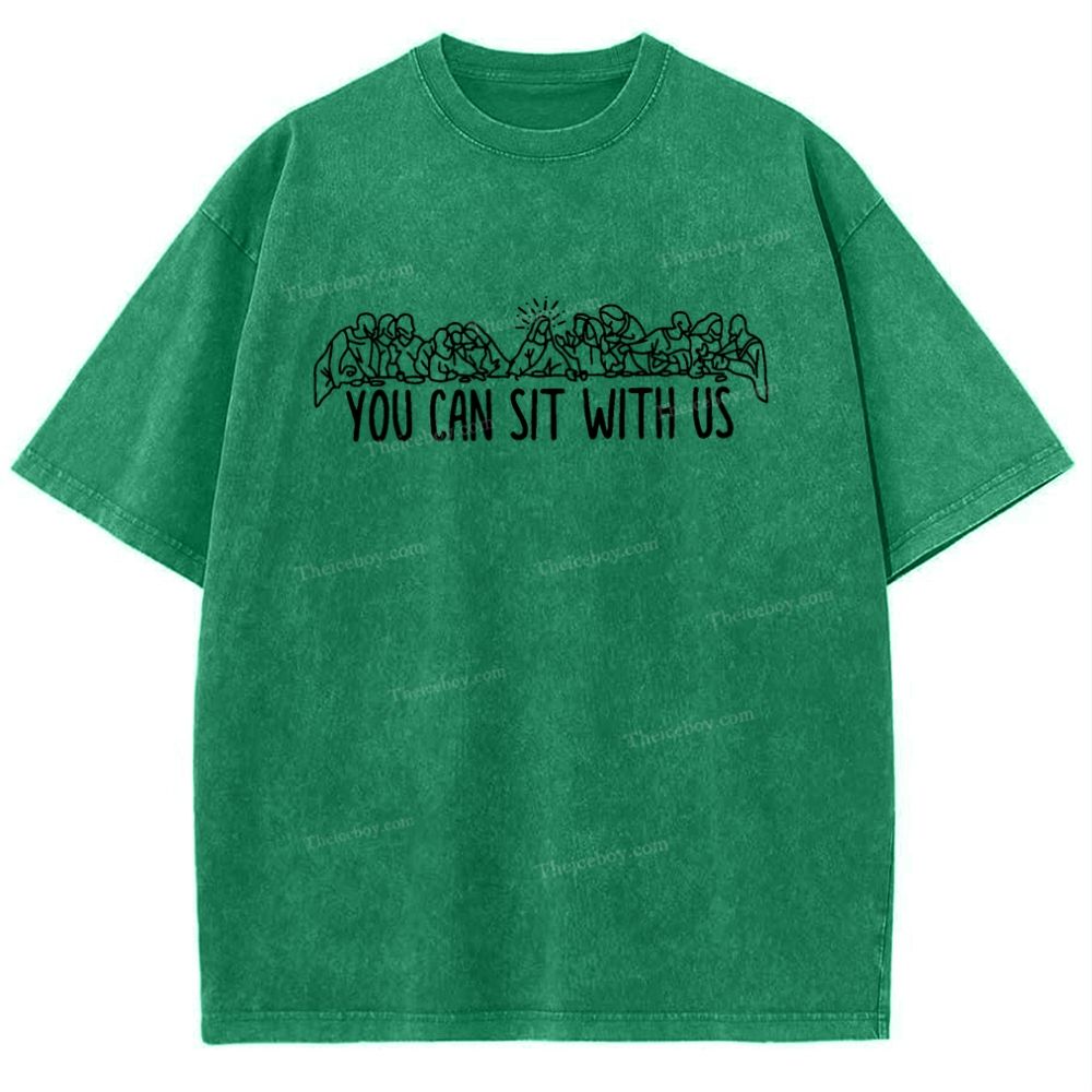 You Can Sit With Us Snowflake Vintage Washed T-Shirt