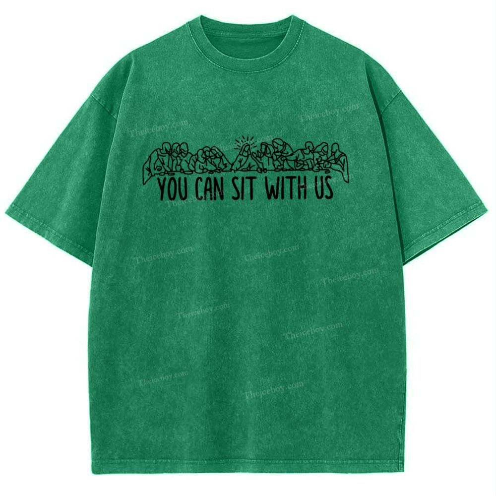 You Can Sit With Us Snowflake Vintage Washed T-Shirt