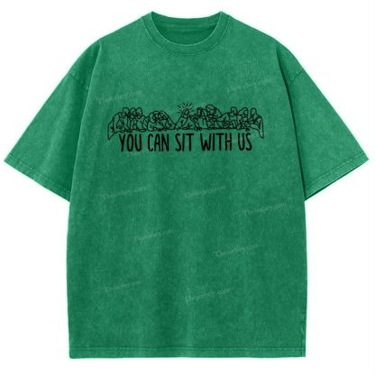 You Can Sit With Us Snowflake Vintage Washed T-Shirt