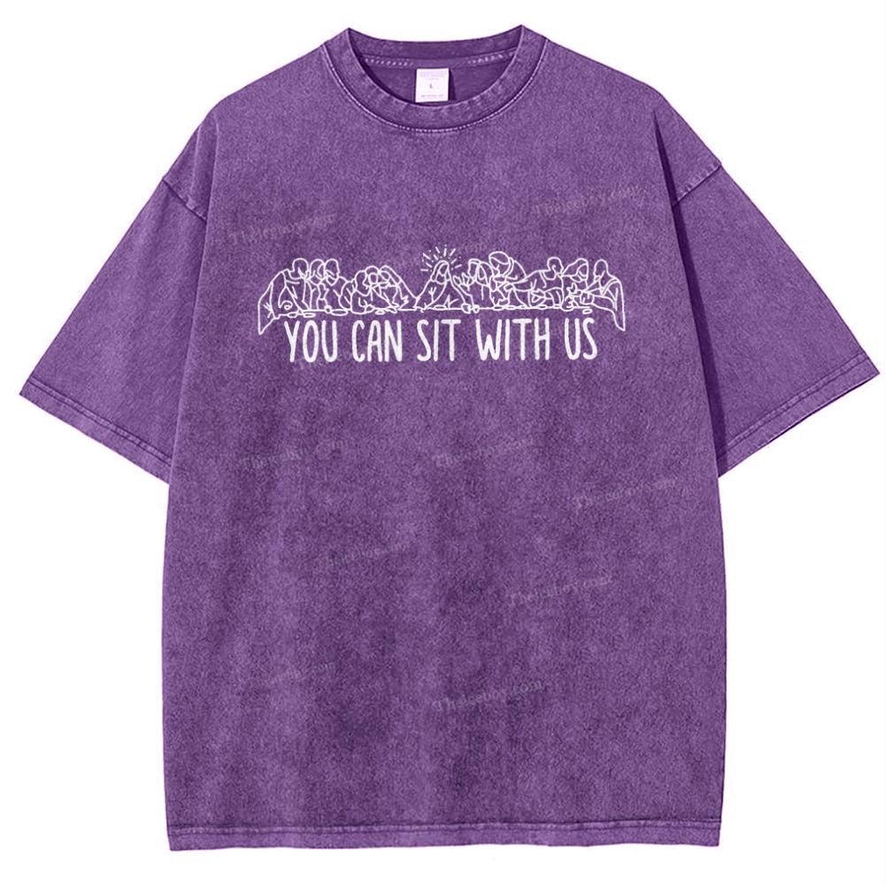 You Can Sit With Us Snowflake Vintage Washed T-Shirt