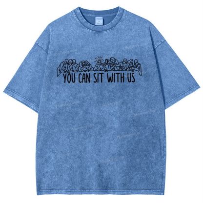 You Can Sit With Us Snowflake Vintage Washed T-Shirt