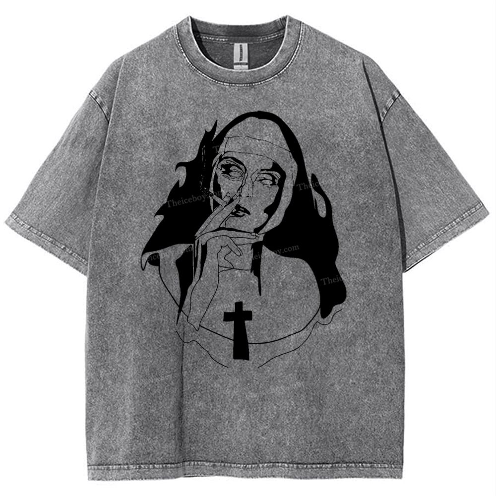 Jesus Snowflake Vintage Washed T-Shirt