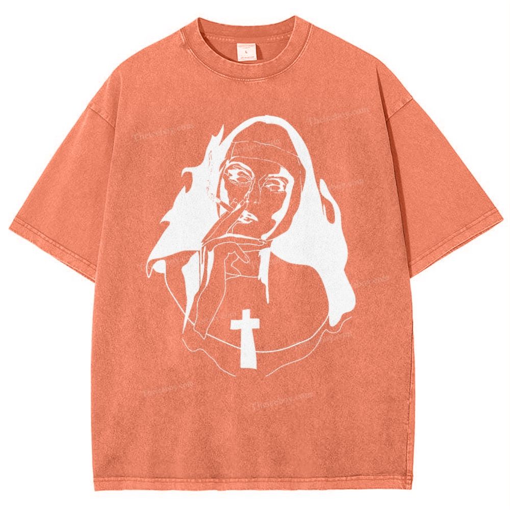 Jesus Snowflake Vintage Washed T-Shirt