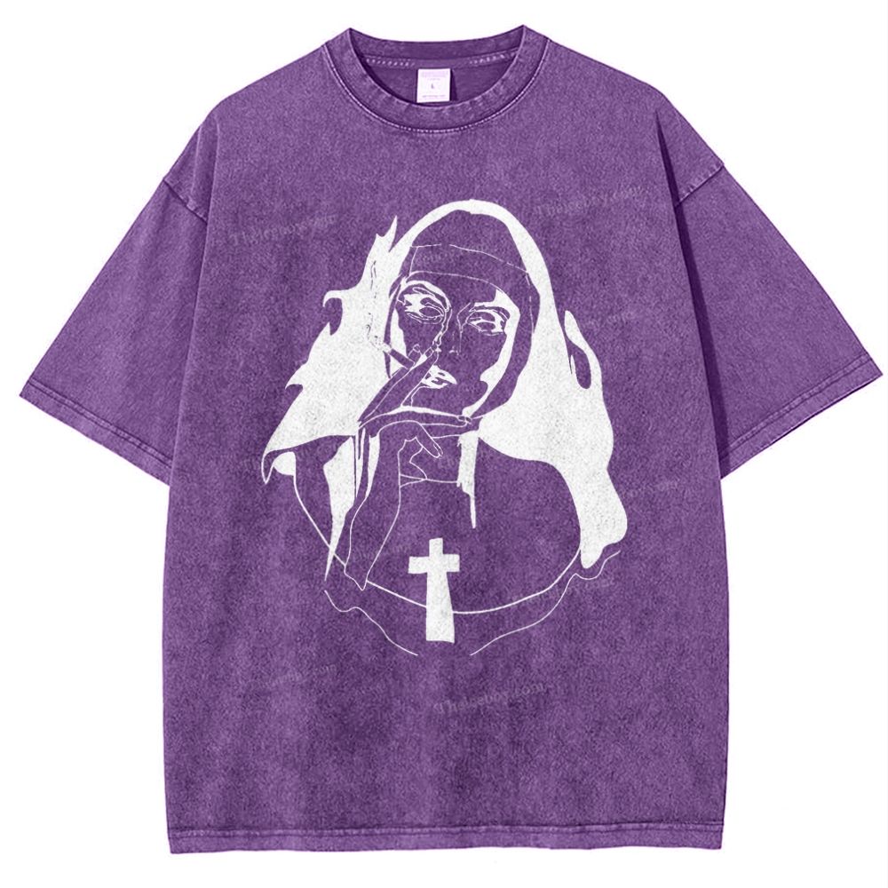 Jesus Snowflake Vintage Washed T-Shirt
