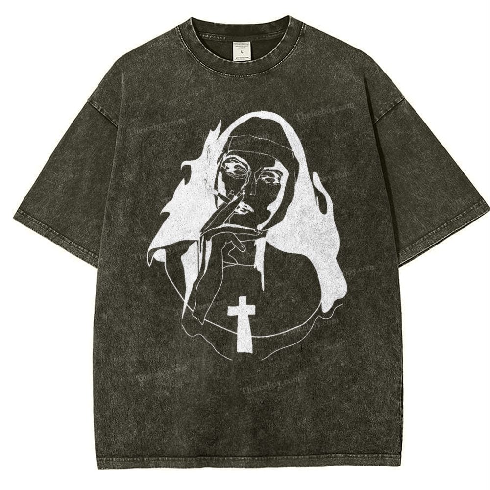 Jesus Snowflake Vintage Washed T-Shirt