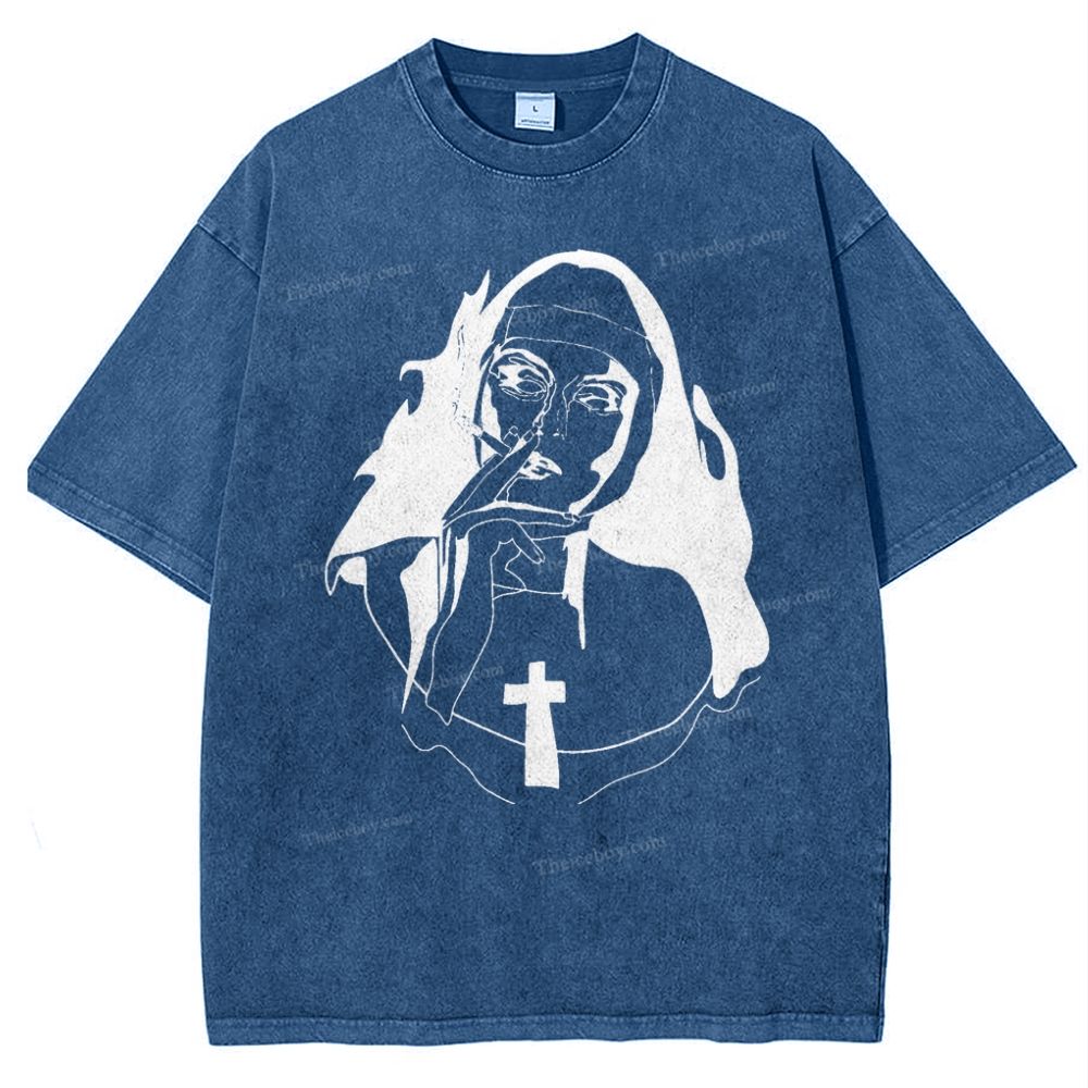 Jesus Snowflake Vintage Washed T-Shirt