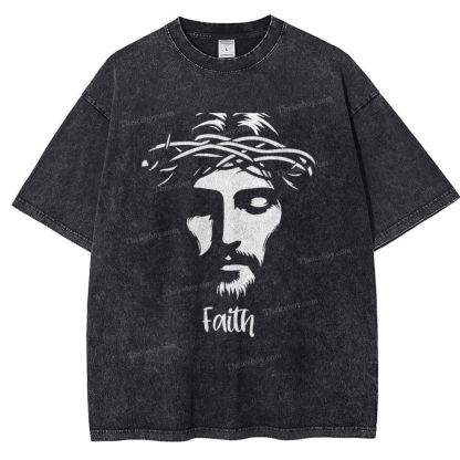 Faith Snowflake Vintage Washed T-Shirt