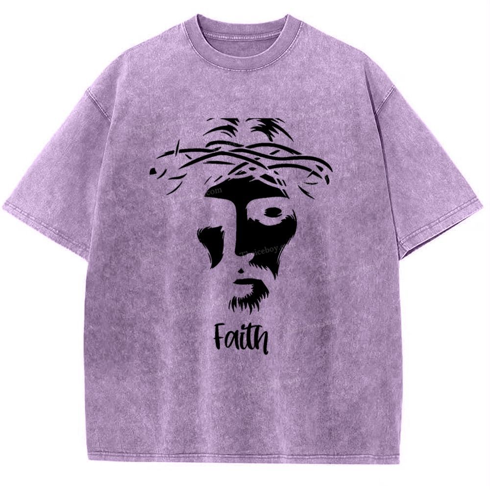 Faith Snowflake Vintage Washed T-Shirt