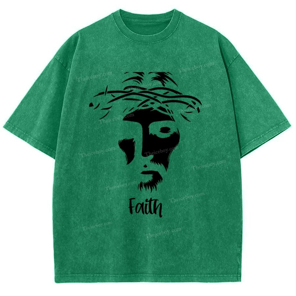 Faith Snowflake Vintage Washed T-Shirt