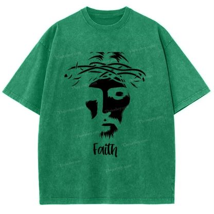 Faith Snowflake Vintage Washed T-Shirt