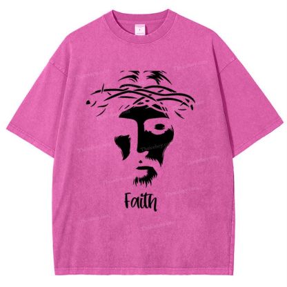 Faith Snowflake Vintage Washed T-Shirt