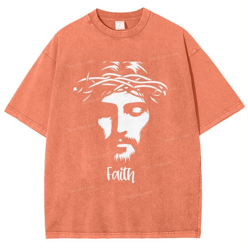 Faith Snowflake Vintage Washed T-Shirt