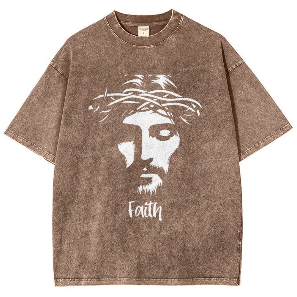 Faith Snowflake Vintage Washed T-Shirt