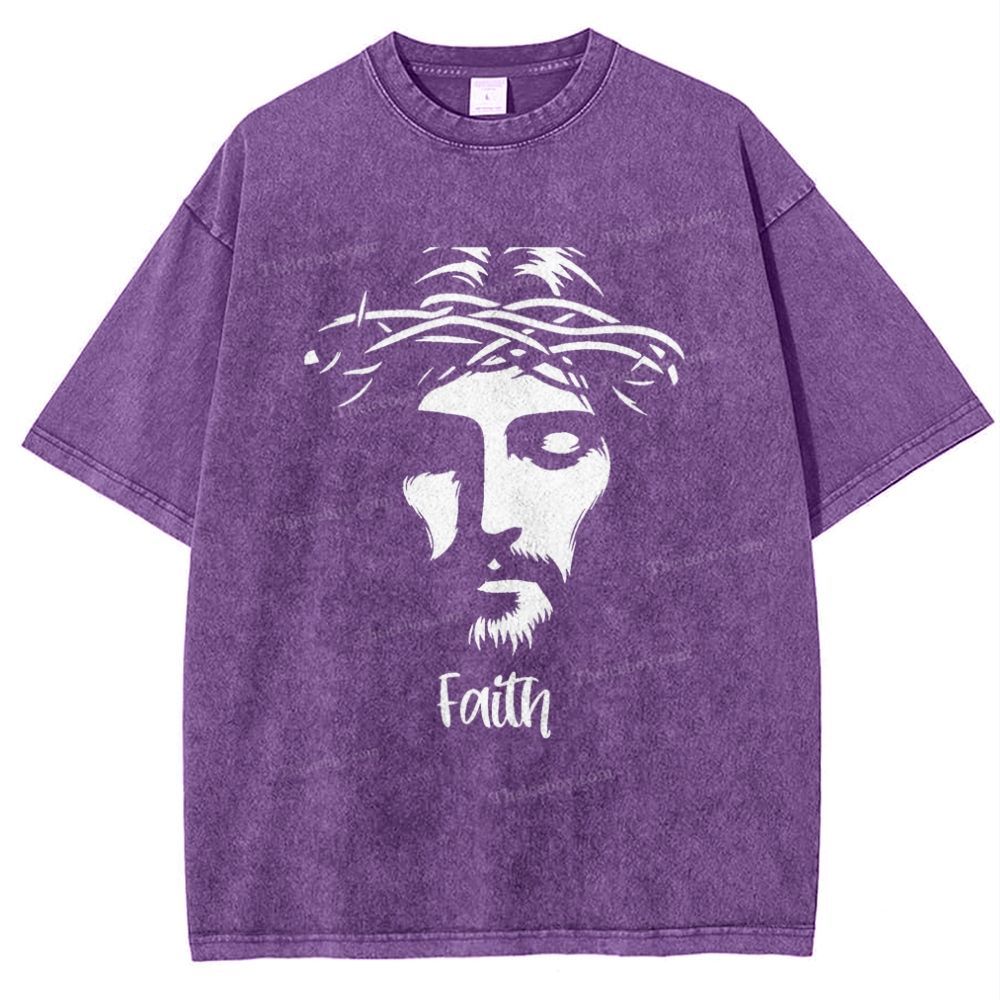 Faith Snowflake Vintage Washed T-Shirt