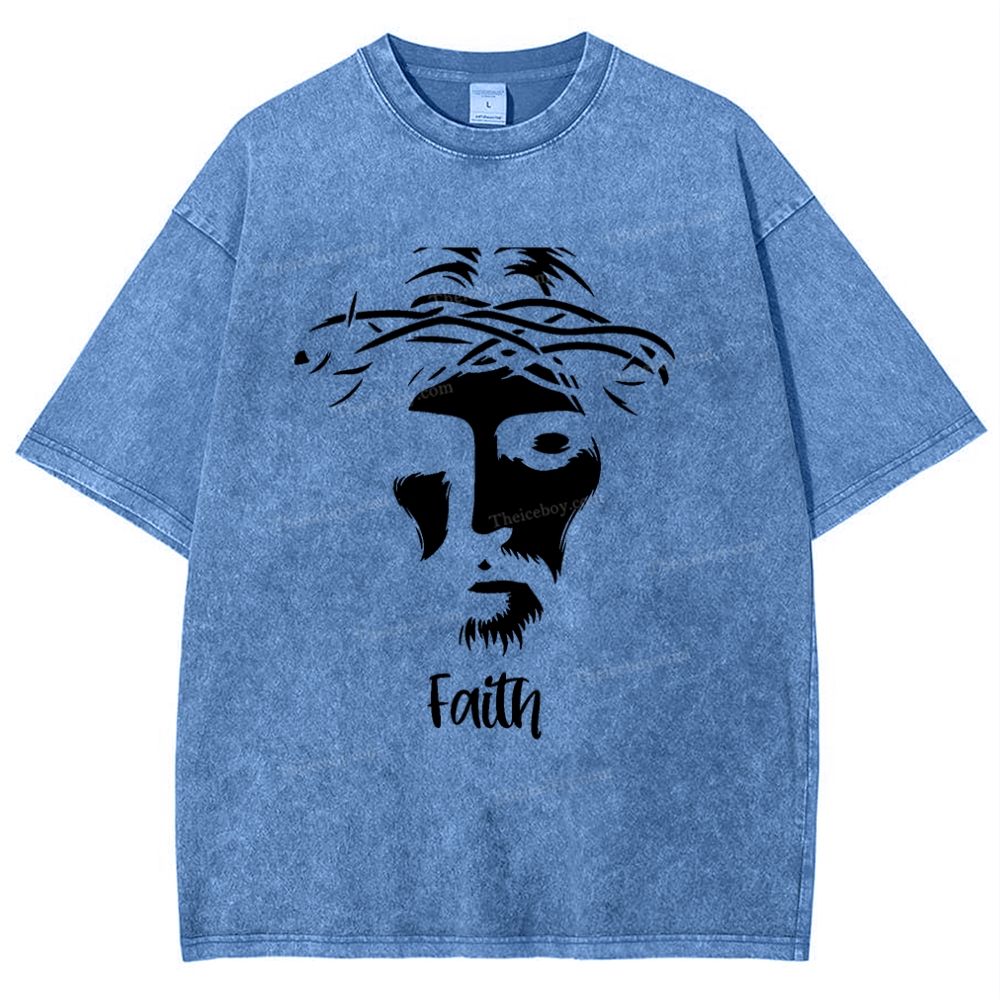 Faith Snowflake Vintage Washed T-Shirt