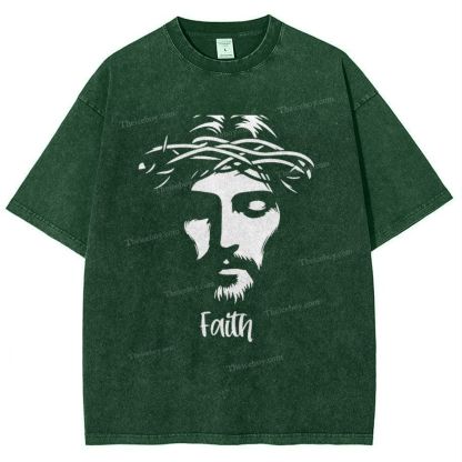 Faith Snowflake Vintage Washed T-Shirt