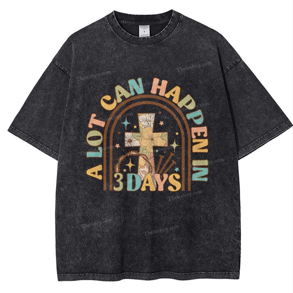 A Lot Can Happen In Snowflake Vintage Washed T-Shirt