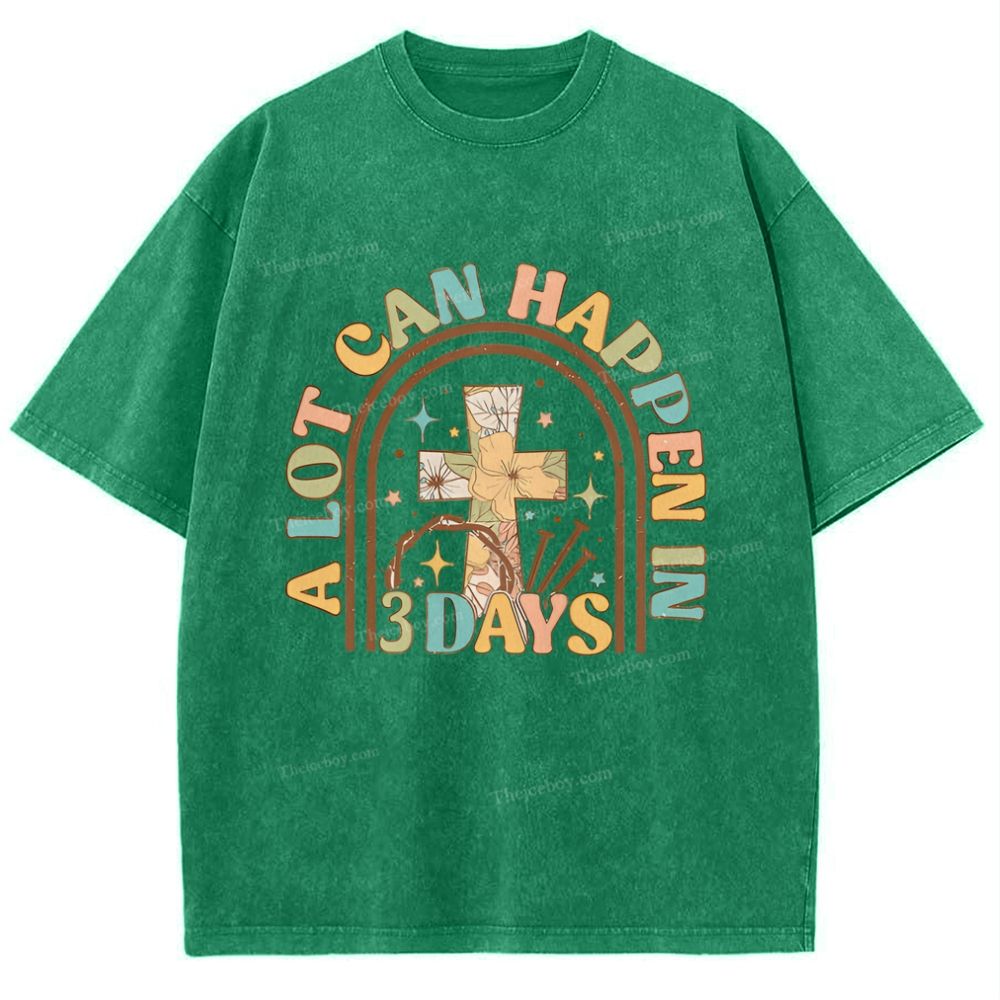 A Lot Can Happen In Snowflake Vintage Washed T-Shirt