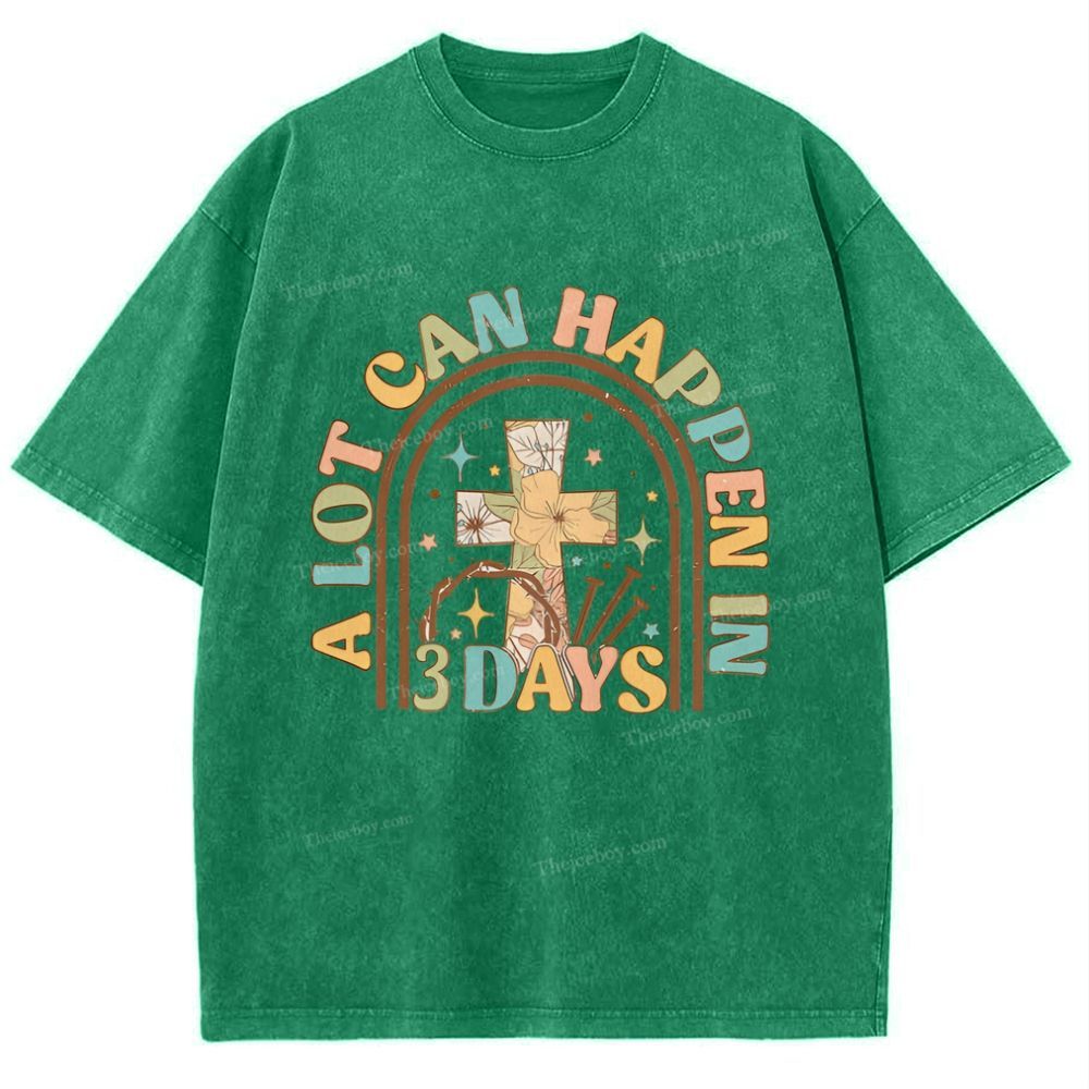 A Lot Can Happen In Snowflake Vintage Washed T-Shirt