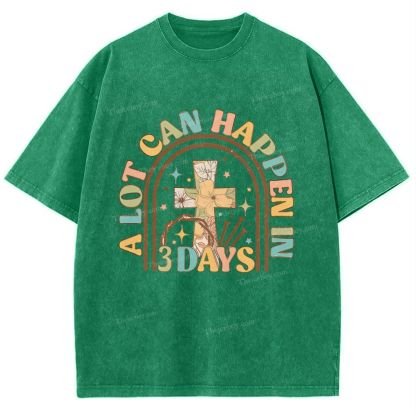 A Lot Can Happen In Snowflake Vintage Washed T-Shirt