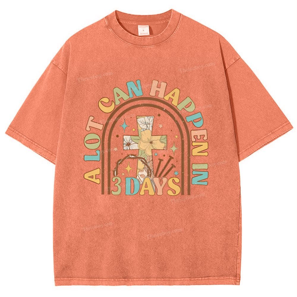 A Lot Can Happen In Snowflake Vintage Washed T-Shirt