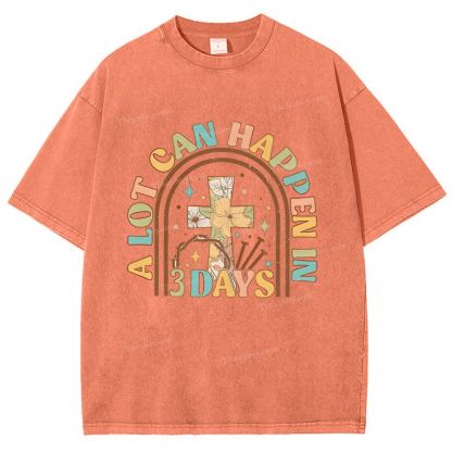 A Lot Can Happen In Snowflake Vintage Washed T-Shirt