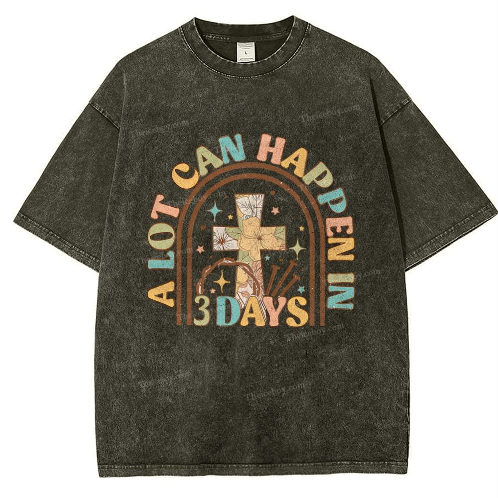 A Lot Can Happen In Snowflake Vintage Washed T-Shirt
